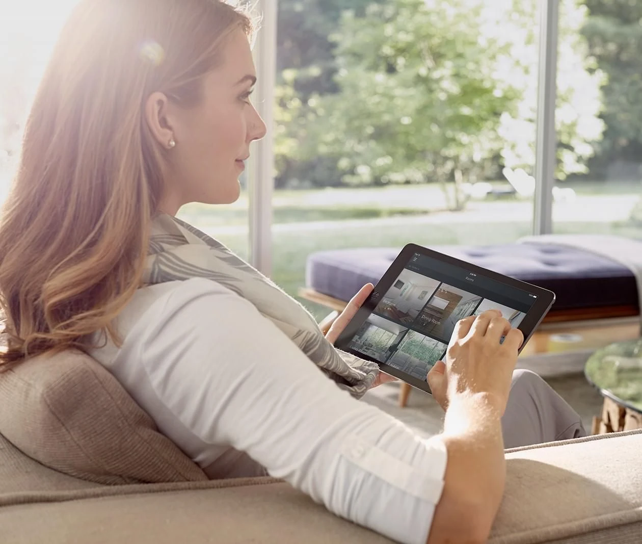 Vrouw met ipad